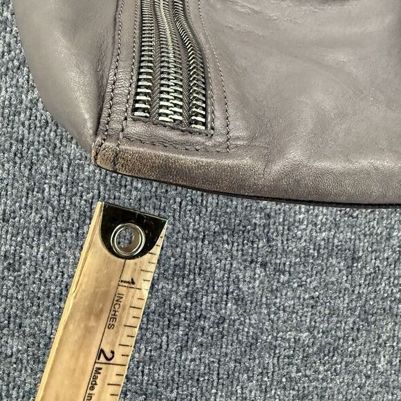 FRYE Soft Leather Bag Lena Gray Hobo Shoulder Handbag Tote Purse Boho Western - Picture 4 of 12